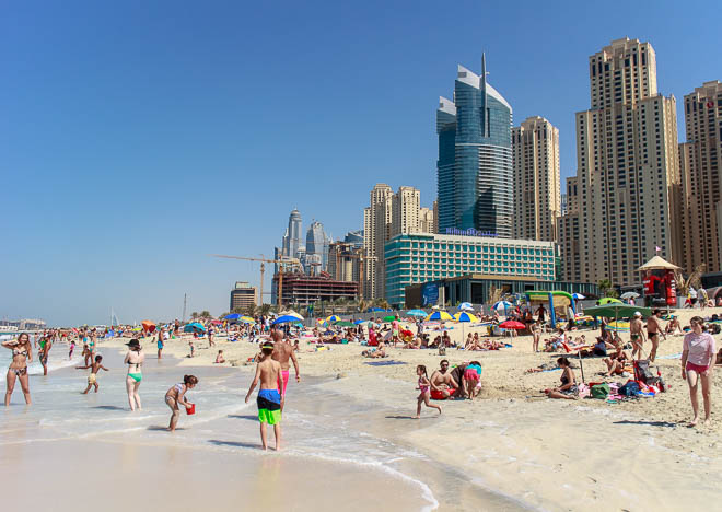 JBR beach, Marina beach