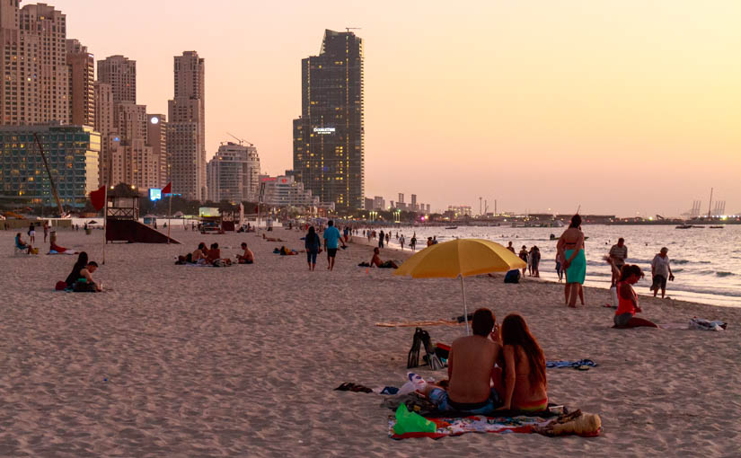 Marina beach, JBR, Dubai